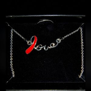 Breast cancer awareness necklace